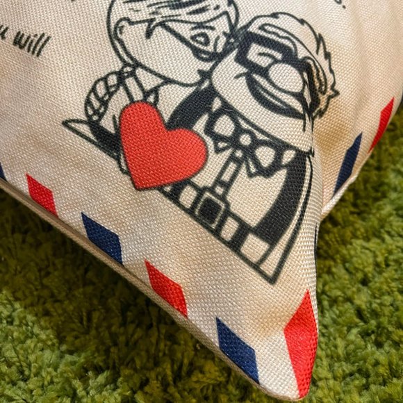 FLAPI (Only Cover) To My Man Postcard Pillowcase 18x18 inches - Picture 3 of 5